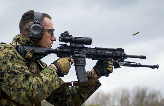 アメリカ軍 海兵隊 実物 M27 IARバイポッド LARUE ラルー 公式 ハリス